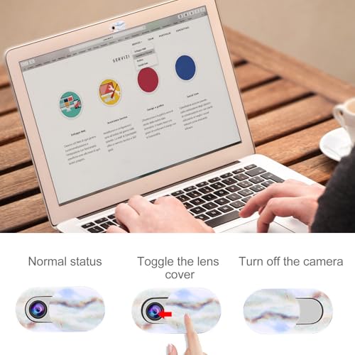Mikinona 3pcs Webcam Sliding Privacy Covers for Laptop, Tablet, and Smartphone, Ultra-Thin Plastic Camera Protectors with Anti-Peeping Function for Secure Video Calls and Online Meetings