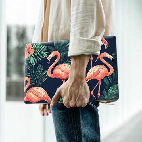 Reusable Universal Laptop Skin Sticker, Cut to Fit for 11.6–15.6 Inch Laptops, Waterproof Protective Film, No-Residue - Flamingo - color: Flamingo