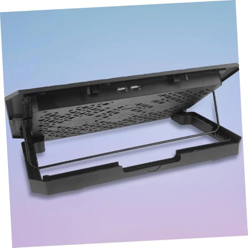SOLUSTRE Laptop Cooling Pad with 6 Quiet Fans, 15.6-inch Adjustable Speed Laptop Cooler Stand with Blue Led, Portable Cooling Holder for Gaming and Office Use