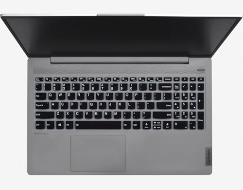 Keyboard Cover for Lenovo Yoga 7i 2-in-1 15.6, 16" /Lenovo V15 G4 (2024), G3, G2, ideaPad 1 1i /IdeaPad Slim 3 3i 5 5i 15.6" 16"/ ideaPad 5 5i 15.6 / IdeaPad 3 3i 15.6 / ThinkBook 15 G4 G3 15p Skin - color: Black