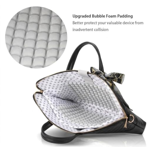 Laptop Bag for Women Slim Travel - color: Khaki Pu
