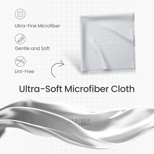 Non-Drip Screen Cleaner | 1 x 6.7 Fl Oz + 1 x Microfiber Cloth + 1 x Cleaning Glove | See Crystal Clear | Glasses, Sunglasses & Optical Lenses | Pack of 1