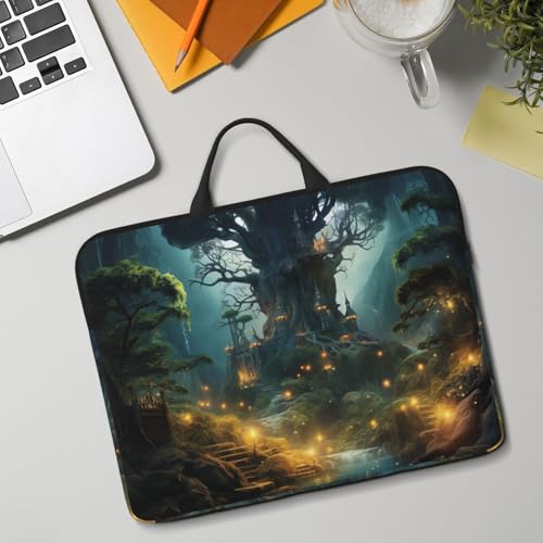 14 inch Laptop Sleeve with Handle Shockproof Laptop Bag Waterproof Computer Cover Bag Fantasy Briefcase