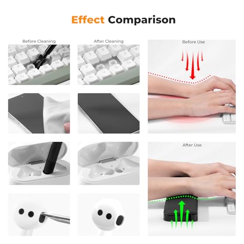 K&F CONCEPT 22 in 1 Electronics Cleaning Kit for Phone, Keyboard, Laptop | Multi-Cleaning Tools, Remove Dirt In Crevices and Holes, Clean Oil and Fingerprints, All-in-One Design, Wide Application