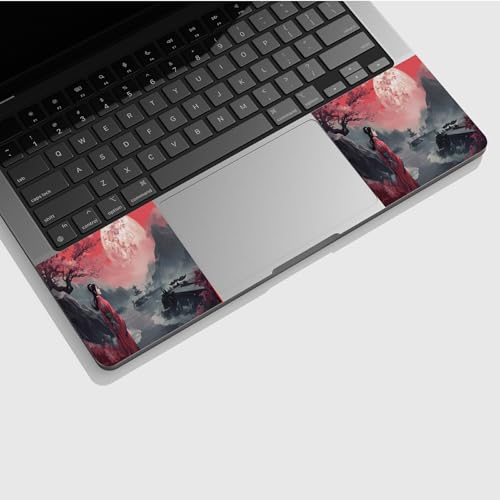 Universal Laptop Skin Sticker with 2 Wrist Pad Skins, Waterproof Scratch Resistant Vinyl Laptop Cover Decal, Cut to Fit for 11–15.6 Inch MacBook HP Dell Lenovo, Beauty in Moonlight - color: Beauty in Moonlight