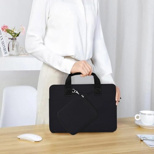 Hseok Laptop Sleeve 13.3-14 inch Case with Small Pouch, Neoprene Computer Bag Compatible with MacBook Neo/Pro 14 M5/M4/M3/M2/M1, Mac Air/Pro 13.3, XPS 14 and Most 13-14 inch Notebooks,D02G01 - color: D02g01, size: 13"-14"