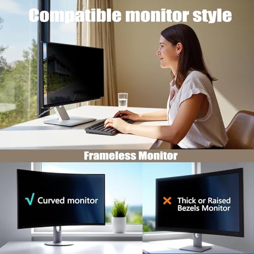 [2 Pack Magnetic Computer Privacy Screen (【2Pack】 27 Inch (Diagonal) - 16:9 Aspect Ratio) - size: 【2Pack】27 Inch (Diagonal) - 16:9 Aspect Ratio