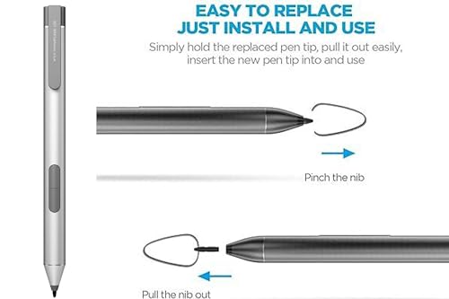 Stylus Pen for HP Elitebook X360 1030 G2 Stylus Pen 918171-001 - color: Silver, style: 918171-001