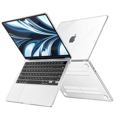AKIT Scratch Resistant Border Glow Case Compatible with MacBook Air 13 inch 2025 2024 2023 M4 M3 M2 Sturdy Protective Laptop Hard Shell Model A3240 A3113 A2681 with Keyboard & Screen Cover, Clear - color: Crystal Clear