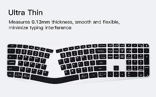 Keyboard Cover for Logitech Ergo K860 Wireless Ergonomic Keyboard, Black - color: Black, size: Logitech K860