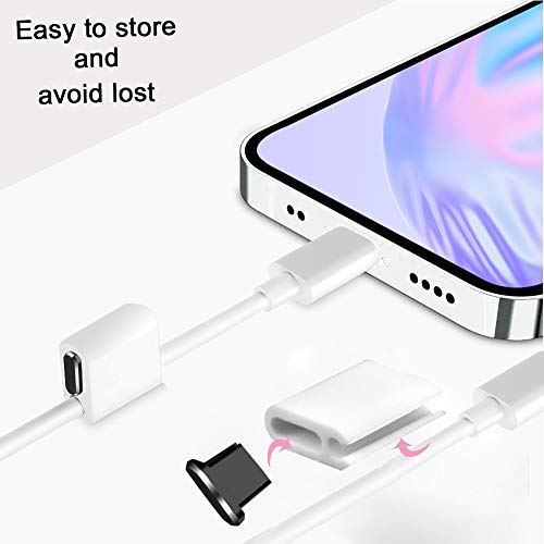 USB C Port Cover Plugs Metal Anti Dust Cap Protectors 2 PCS Compatible with Samsung Galaxy S24/S23/S22/S21 MacBook Pro Air (Black) - color: Black