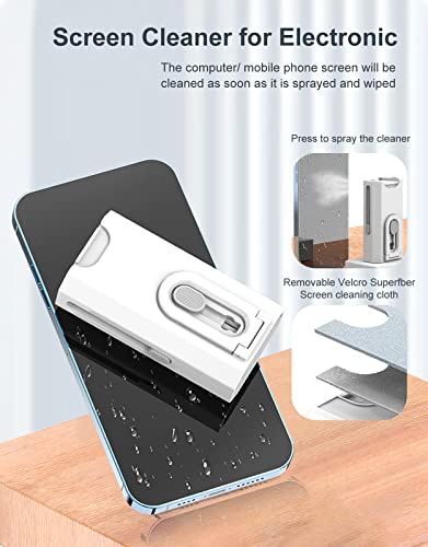 Cleaning Kit for Airpod 8-in-1 Multifunction Cleaning Kit for Cell Phone Earbuds Camera PC Smart Devices Clean with Keyboard Buckle Deep Clean Devices Upgraded Mobile Phone Cleaner Kit Accessory