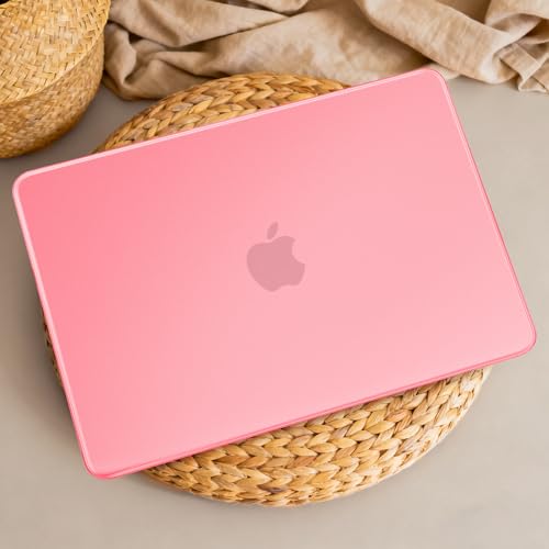 May Chen for MacBook Neo 13 inch Liquid Retina Display ((2026 Release A3404), Slim & Lightweight Protective Case with Screen Protector&Keyboard Cover&Dust Plug, Frosted Pink - color: Frosted Pink