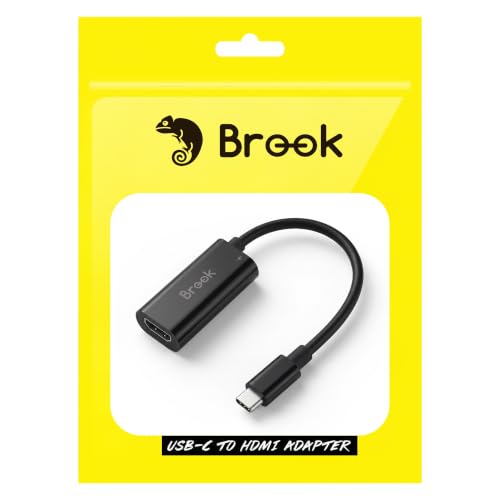 Brook USB-C to HDMI Adapter 4K 60Hz with 100W PD Charging, USB Type-C to HDMI Converter for Switch and Switch 2, Steam Deck, ROG Ally, Laptop, Tablet & Monitor, Plug and Play