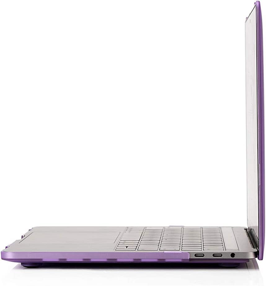 RUBAN Compatible with MacBook Pro 13 inch Case 2023, 2022, 2021-2016 M2 M1 A2338 A2289 A2159 A2251 A1989 A1708 A1706 with/Without Touch Bar, Snap On Hard Shell Case Cover (Light Purple) - color: Light Purple