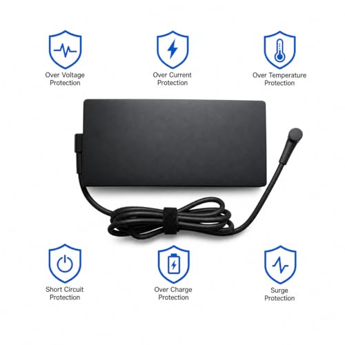 20V 12A A20-240P1A ADP-240EB B AC Adapter Power Supply 240W for ASUS ROG Zephyrus Duo 15 GX550LXS, M16 GU603HM, ROG Zephyrus G14 G15 G16 S15 S17 G533 G533QS G733QM GA4A01Q Gaming Laptop Charger