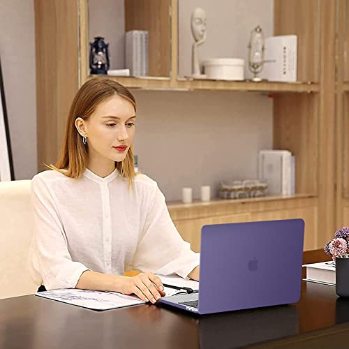 MOSISO Compatible with MacBook Pro 13 inch Case M2 M1 2026 2025 2024-2016 | A2338 A2251 A2289 A2159 A1989 A1708 A1706, Plastic Hard Shell&Keyboard Cover&Screen Film&Storage Bag, Imperial Purple - color: Imperial Purple