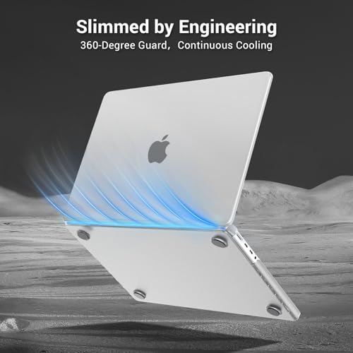 MOSISO Compatible with MacBook Pro 16 inch Case M5 M4 M3 M2 M1 2026-2021 | Seamlessly Closes Anti-Crack&Anti-Fingerprints Hard Shell for A3429 A3428 A3403 A3186 A2991 A2780 A2485, Matte Clear - color: Matte Clear