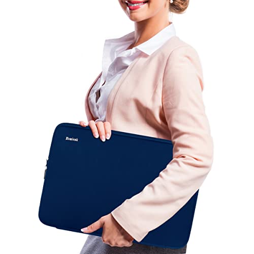 15.6 Inch Laptop Sleeve, Durable Shockproof Protective Cover Flip Case Briefcase Carrying Bag Compatible with 15.6" HP, ASUS, Lenovo, Acer, Notebook, Computer, Ultrabook, Chromebook, Blue - color: Blue, size: 15.6 Inch