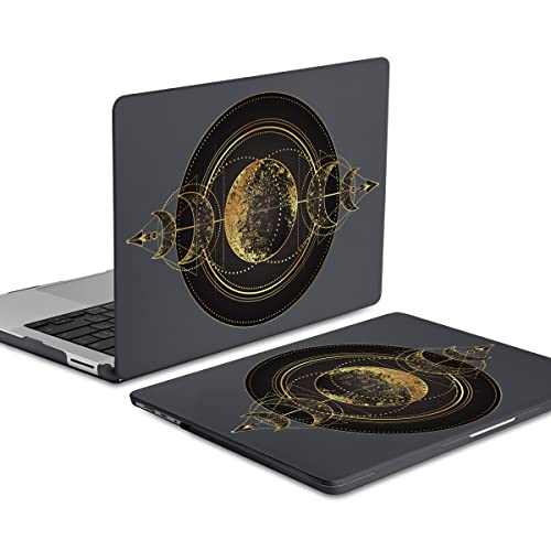 Batianda Case for 12.4" Microsoft Surface Laptop Go 3 2023 Release/Surface Laptop Go 2 (2022), Designed Clear Protective Plastic Hardshell & Keyboard Cover & Screen Protector, Moon Magic - color: Moon magic