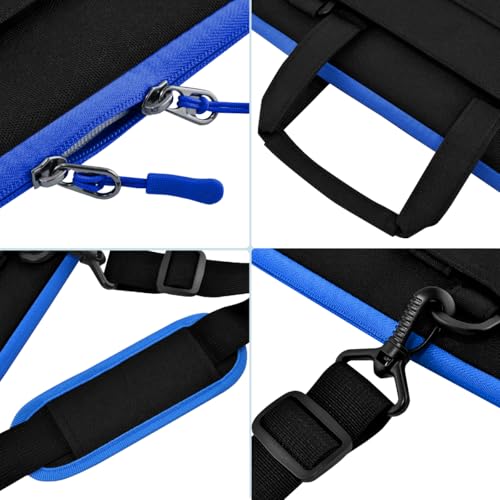 Laptop Case 15 inch Shoulder Bag Compatible with MacBook Air 15 M4 A3241 M3 A3114 M2 A2941 2025 2024 2023, XPS 15, HP Dell ASUS Lenovo and Most 15 inch Notebooks,Black blue - color: Black Blue, size: 15"