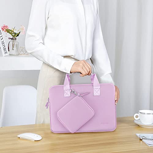 Hseok Laptop Sleeve 13.3-14 inch Case with Small Pouch, Neoprene Computer Bag Compatible with MacBook Neo/Pro 14 M5/M4/M3/M2/M1, Mac Air/Pro 13.3, XPS 14 and Most 13-14 inch Notebooks,L02P01 - color: L02p01, size: 13"-14"