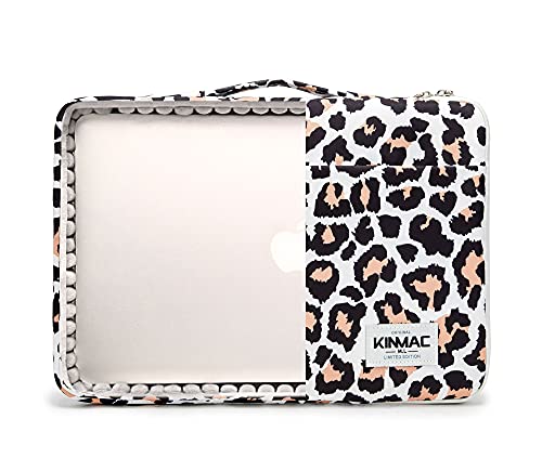 Kinmac 360deg Protective Water Resistant Laptop Case Bag Sleeve with Handle (Leopard-Pink, 12 inch-13.3 inch) - color: Leopard-Pink, size: 12 inch-13.3 inch