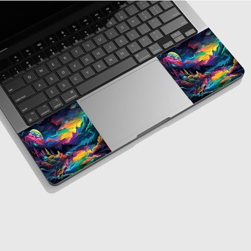 Universal Laptop Skin Sticker with 2 Wrist Pad Skins, Waterproof Scratch Resistant Vinyl Laptop Cover Decal, Cut to Fit for 11–15.6 Inch MacBook HP Dell Lenovo, Lake of Secrets - color: Lake Of Secrets