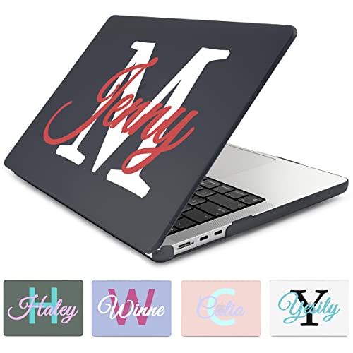 Batianda Customized Case for MacBook Air 13.6" M2-M5 Chip,Personalized Text | 4-in-1 set with personalized name motto design, slim hard shell protection for designers, students,women and girls - color: Customized personalized name