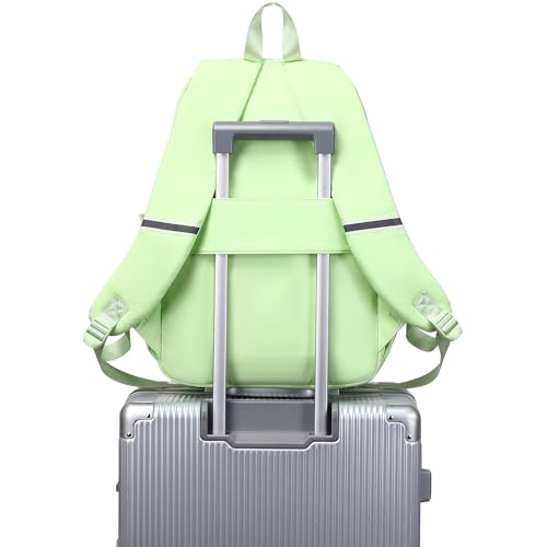 abshoo School Backpack for Girls Bookbag with Lunch Bag Teen Girls School Bag Travel Daypack (Greenyellow) - color: Greenyellow
