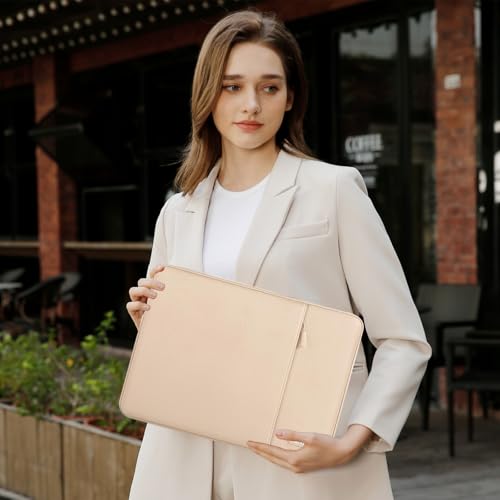 MOSISO Laptop Case 13 inch, Laptop Sleeve Bag with Pocket | Compatible with MacBook Neo A3404 2026/Air/Pro 13 M5/M4/M3/M2/M1 2026-2016, Polyester Vertical Computer Bag, Apricot - color: Apricot, size: 13 inch