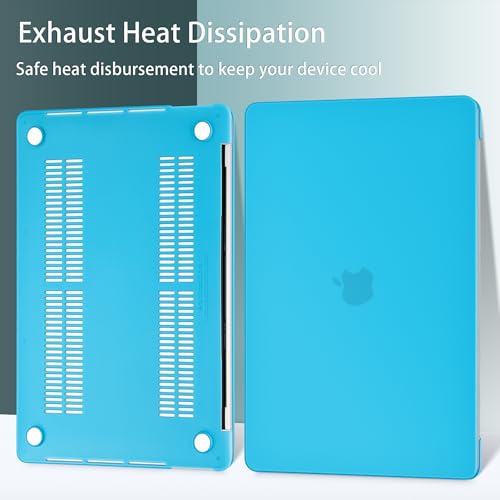 May Chen for MacBook Pro 16 Inch 2019 Release Model:A2141,Hard Shell Case Cover Screen Protector & Keyboard Cover for MacBook Pro 16 Retina with Touch ID & Touch Bar - Light Blue - color: Light blue