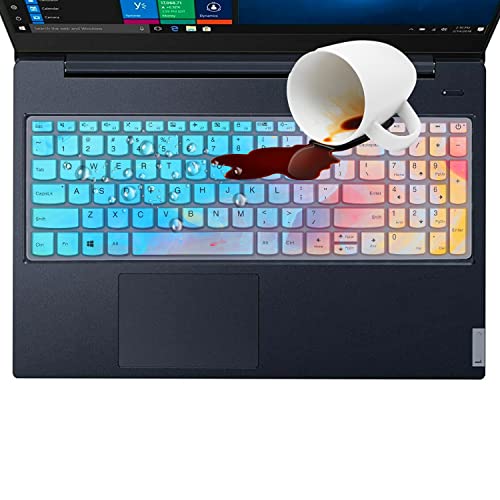 MUBUY Keyboard Cover for Lenovo IdeaPad 3 15 15.6 17.3 |Lenovo Yoga C740 C940 15.6 |Lenovo Ideapad 320 330 330s 340s 520 S540 720s 130 S145 L340 S340 V330 V130 |ThinkBook 15-Colorful - color: Colorful