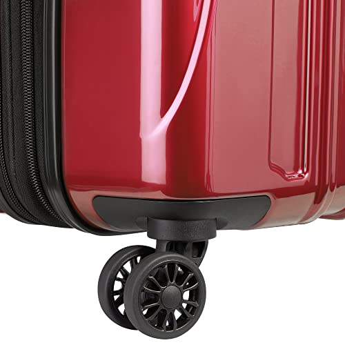 DELSEY PARIS Helium Aero Hardside Expandable Luggage with Spinner Wheels, Brick Red, 2-Piece Set (19/24) - color: Brick Red, size: 2-Piece Set (19/24)