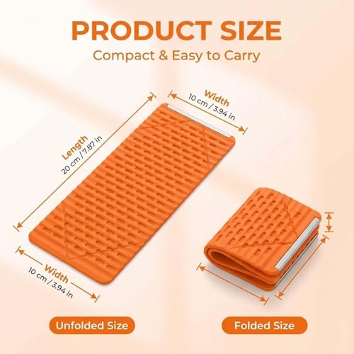 FAGOBYX Portable Flexible Silicone Aluminum Phone Holder,Bendable Foldable Design,Silicone Phone Stand with Aluminum,Flexible Foldable Phone Holder for Tablet Laptop Desk Travel Non-Slip(1-Pack)