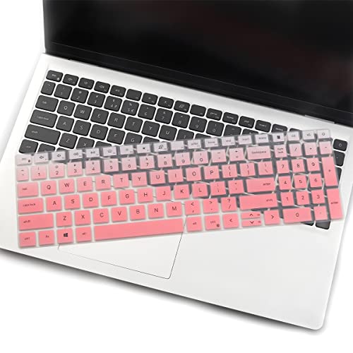 Keyboard Cover for 2025 Dell 16 Plus Laptop DB16250 DB16255 DC16250, Dell 15 Laptop DC15250 DC15255 15.6",2024 2023 Dell Inspiron 15 3510 3511 3515 3520 3525 3530 3535 5510 5515 5518 15.6 - color: OmbrePink