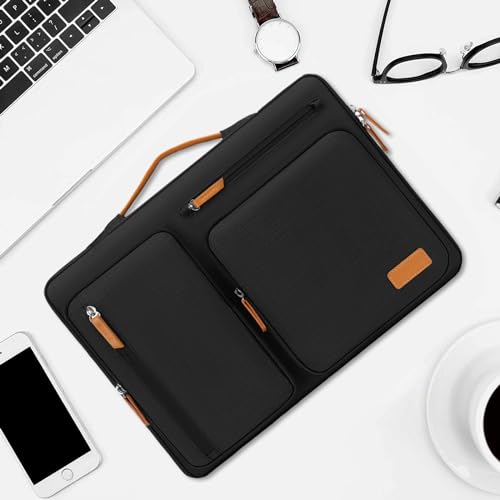 MOSISO 360 Protective Laptop Case 17.3 inch, 17-17.3 inch Laptop Sleeve | Compatible with Dell HP Lenovo Asus Acer Alienware, Side Open Carrying Case with 4 Zipper Pockets, Black - color: Black, size: 17.3 inch