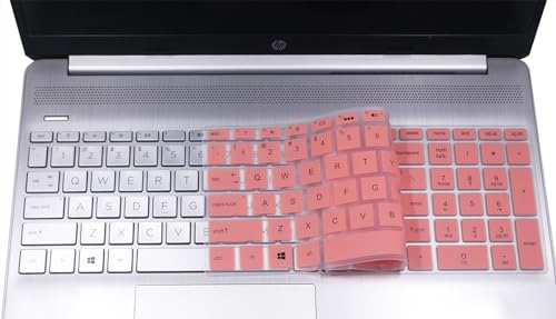 Keyboard Skin Compatible for 15.6" HP Pavilion 15-dy/dw 15-db/da 15-bs/bw 15-ef 15t 15z 15t-dw400 15-dy2024nr dy2021nr 15-dy2073dx 15-dw4047nr dw3021wm 15-db0011dx 15-ef1023dx/HP 17t 17-bs/ca/by (Pink - color: Pink