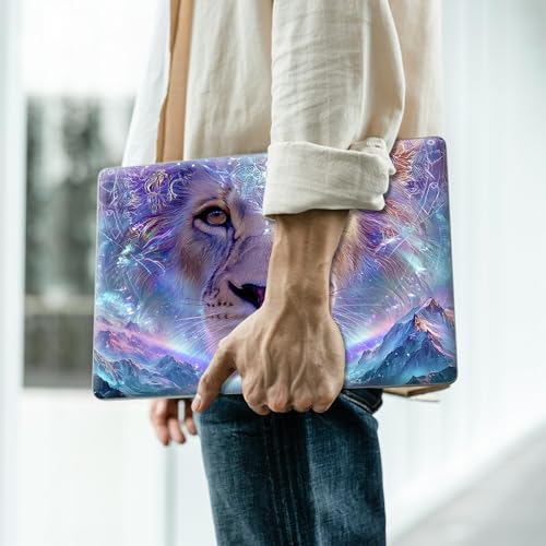 Reusable Universal Laptop Skin Sticker, Cut to Fit for 11.6–15.6 Inch Laptops, Waterproof Protective Film, No-Residue - Galaxy Lion - color: Galaxy Lion