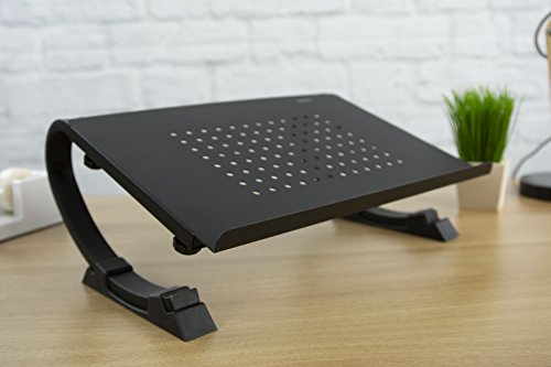 VIVO Black Fully Adjustable Curved Laptop, Notebook and Monitor Riser Stand STAND-V001N (Pack of 3) - size: Curved Stand (Pack of 3)