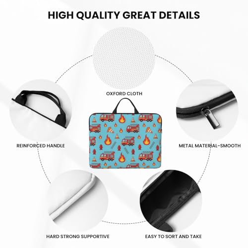 Laptop Case 14 Inch, Soft Shockproof Laptop Sleeve with Handle, Protective Bag - color: Pattern (661)