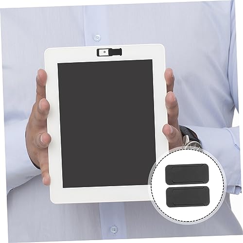 2pcs Webcam Cover Slide Self-Adhesive Privacy Protector for Laptop and Mobile Devices Ultra-Thin Design for Enhanced Security Black Square Shape