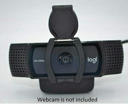 Webcam Privacy Shutter (Lens Cap, Hood Cover) Compatible with Logitech Webcams: Fits C920, C920x, C922, C922x, C930e, 1080P Pro Stream