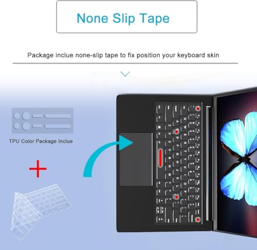 2 Pack Keyboard Cover for 2026-2023 MacBook Air 13" 15" M5 M4 M3 M2,2026-2021 MacBook Pro 14" 16" M5 M4 M3 M2 M1 Pro/Max, Keyboard Skin for 14.2" 16.2" MacBook Pro /13.6" 15.3" MacBook Air, US - color: RAINBOW+TPU