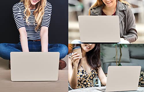 CISSOOK Compatible with MacBook Air 13.6 inch Case 2026 2025 2024 2023 2022 | A3449 A3240 A3113 A2681, 5in1 Set Hard Shell Case Keyboard Cover for MacBook Air 13 inch M2 M3 M4 M5, Beige - color: Air13.6inch-Beige