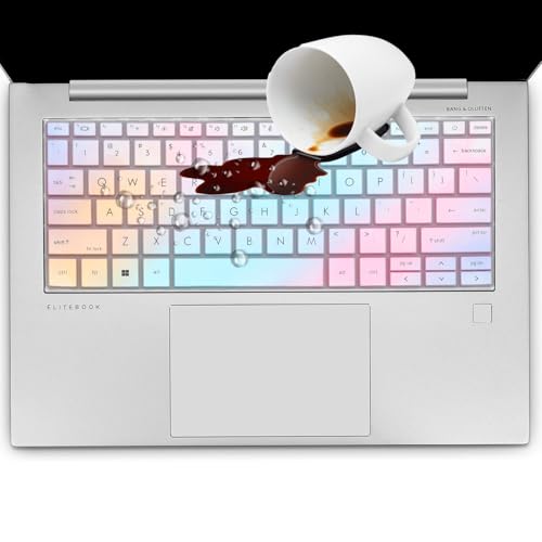 Keyboard Cover for HP EliteBook 830 835 840 845 1040 G9 G10 G11 2025 2024 2023 2022 13.3 14 inch Laptop Accessories Keyboard Protective Skin (Not fit The 830/840/845/1040 G11 G8 G7 G6 G5 G4 G3) - color: Candy Color