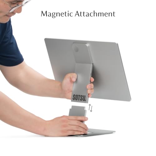 SOTSU FlipAction Pro 16" Gen2 2.5K Premium Portable Monitor | Metallic Gray | 2560x1600 | 120Hz | 100% DCI-P3 | 400 Nits | Pivot Rotate | Full Metal CNC | Works with Mac & Windows - color: Metallic Gray