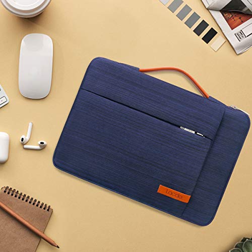 Lacdo 360° Protective 14 Inch Laptop Sleeve Case for HP Lenovo Dell ASUS Acer Chromebook 14 / HP Stream 14 / Dell Inspiron 14 / Lenovo IdeaPad 14 / Acer Spin 3 /ASUS ZenBook 14 Computer Bag, Blue - color: Blue, size: 14 Inch
