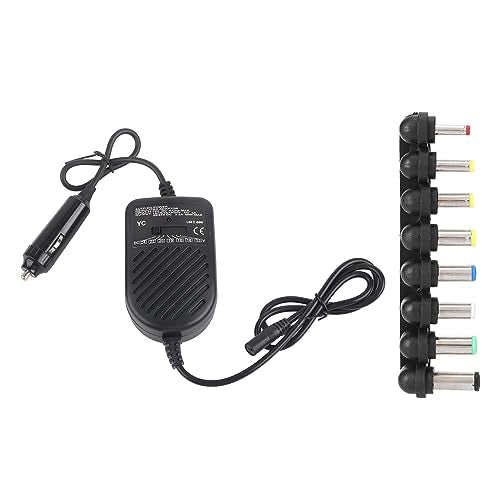Ejoyous Car Laptop Charger Adapter 15V-24V, 80W Power Adapter Notebook Charger Power Supply Set with 8 Plug Heads, for Laptop Notebook Computers