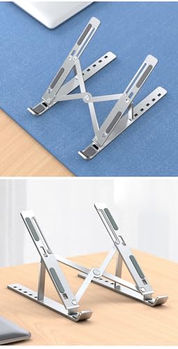 Adjustable Laptop Stand, Silver | Aluminum - color: Purple